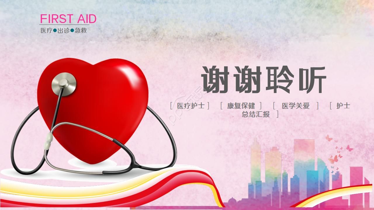 医院工作总结汇报ppt模板