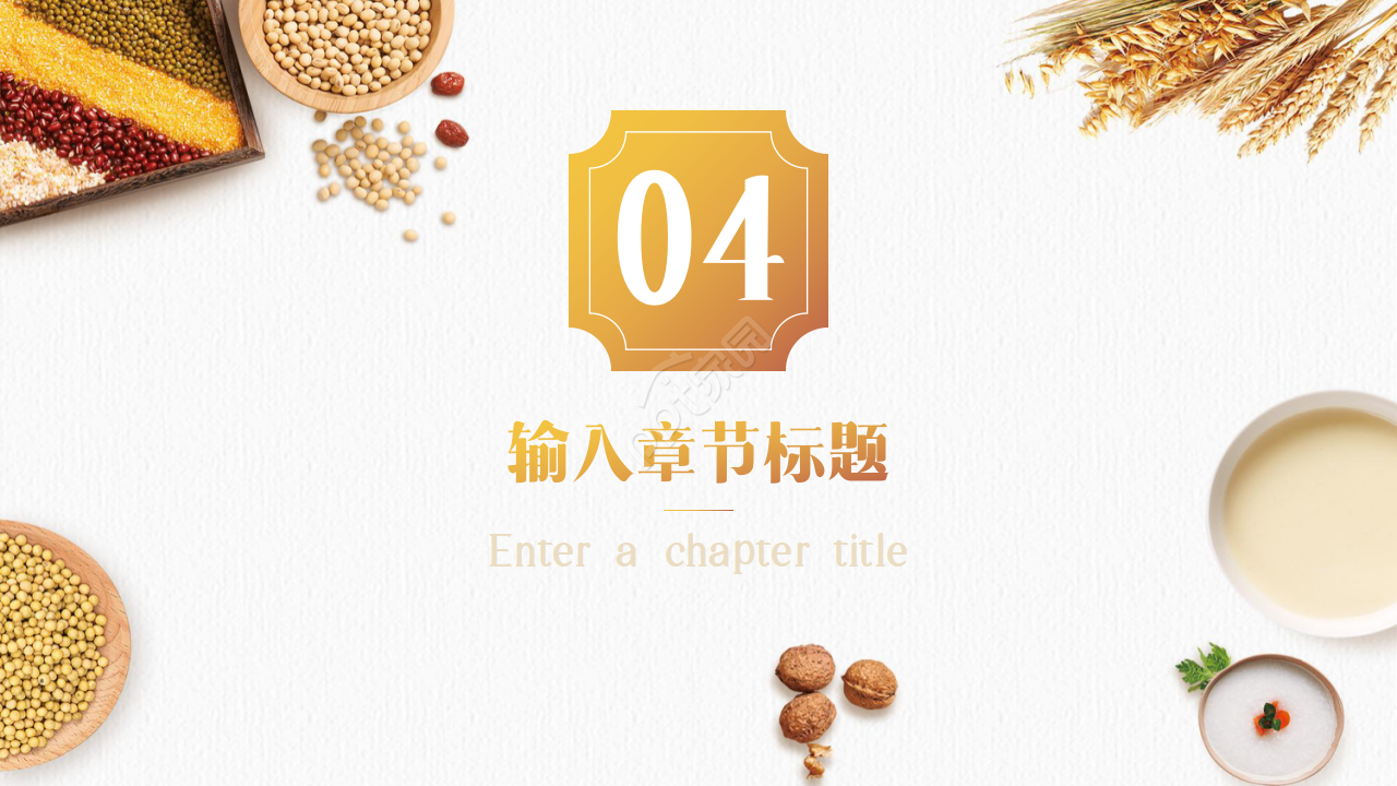 饮食养生文化ppt模板