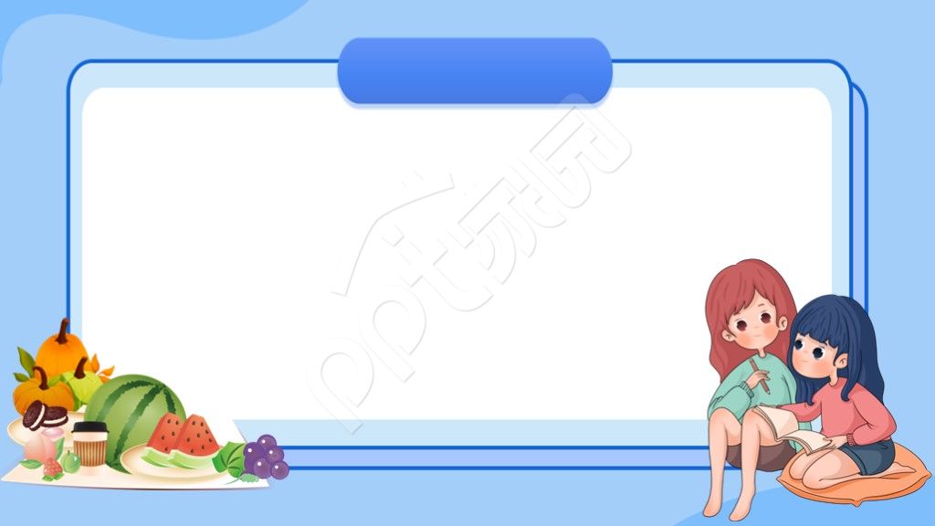 少儿教育卡通PPT背景图模板