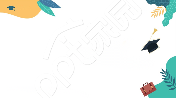 彩色花卉精美PPT背景图模板