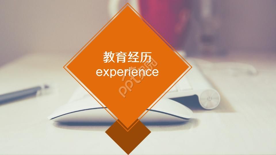 简约风个人简历求职简历PPT模板