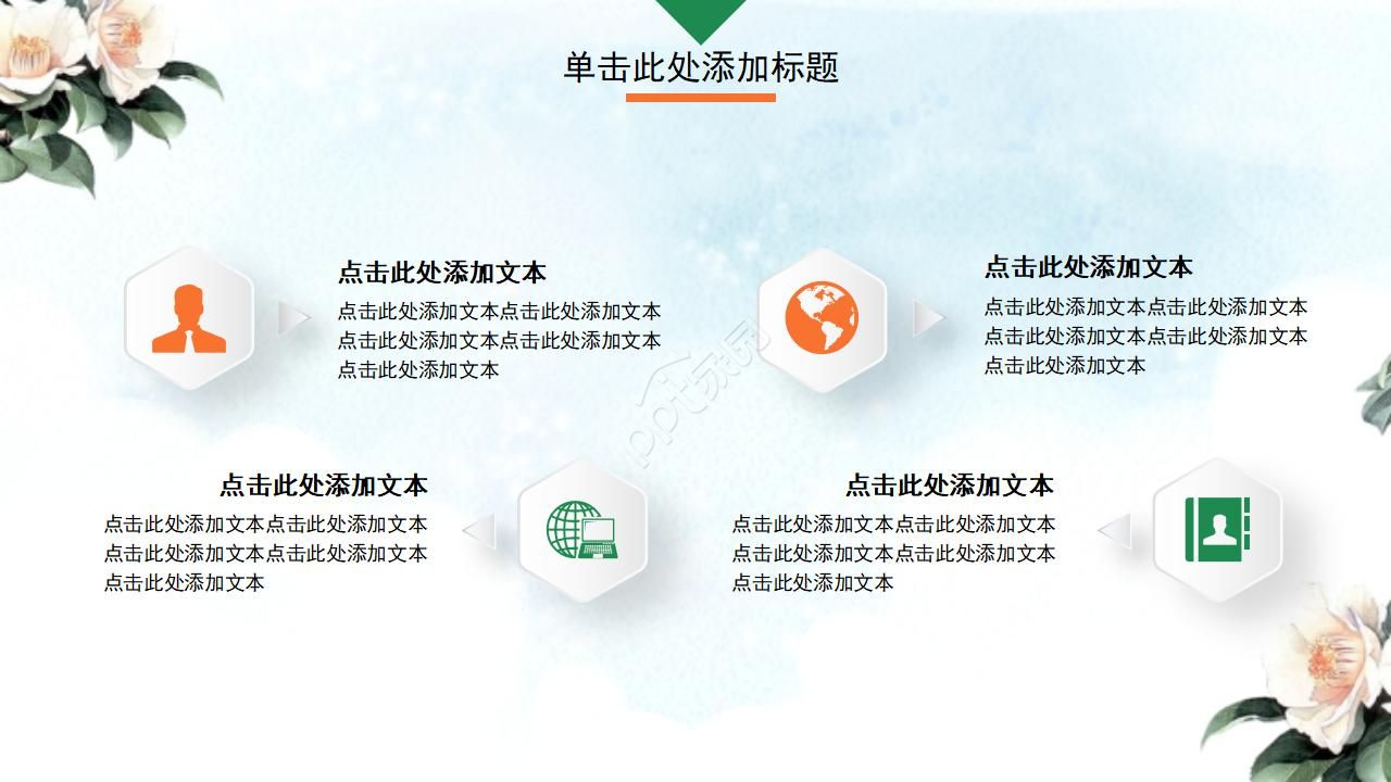 大自然植物PPT模板