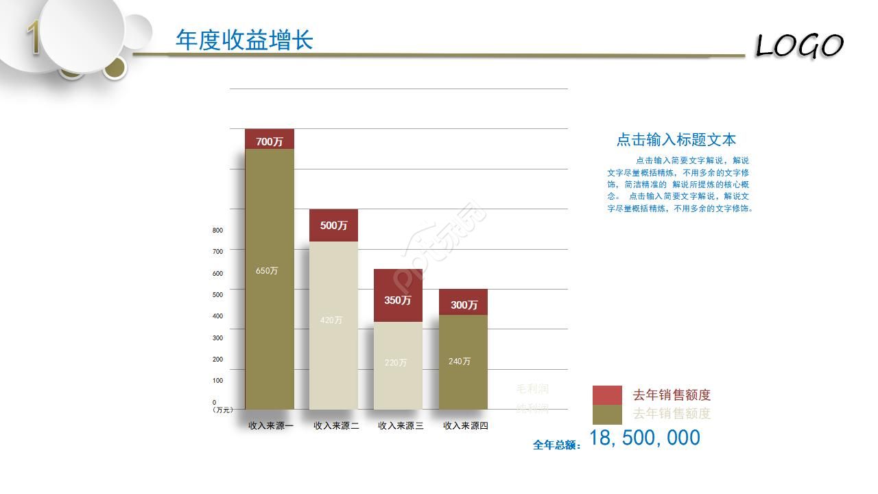 清爽简约工作总结ppt模板