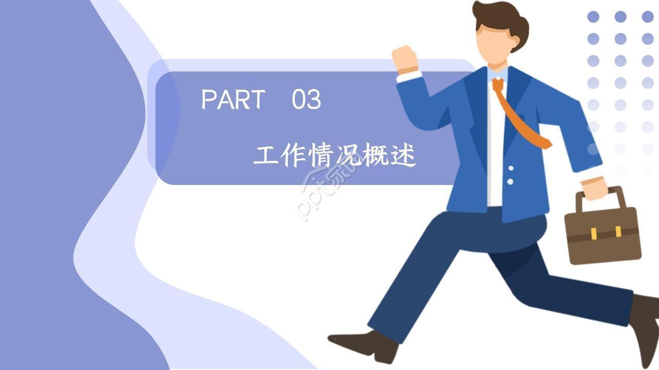 蓝白极简北欧风格年度工作总结ppt模板