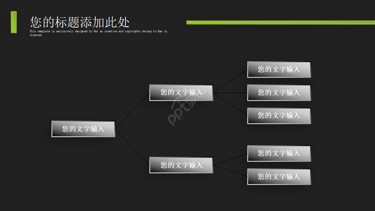 商业贸易类PPT模板[翠绿色]