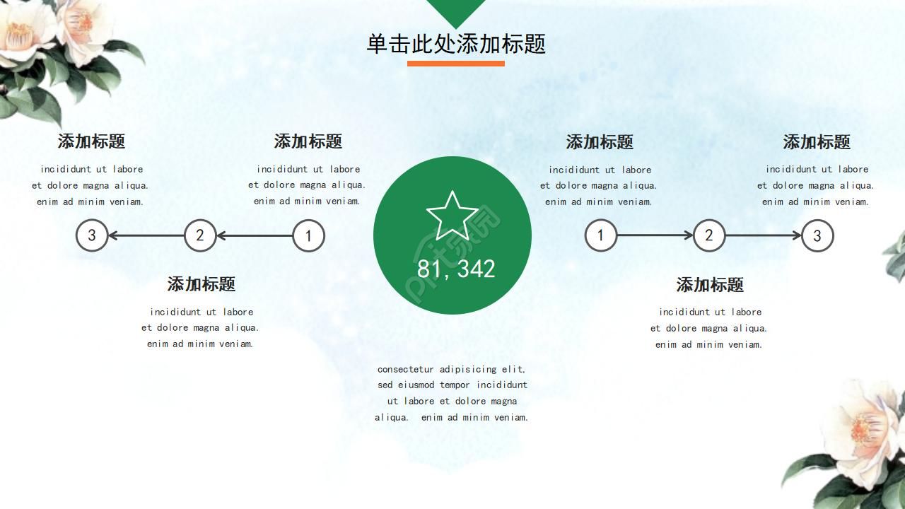 大自然植物PPT模板