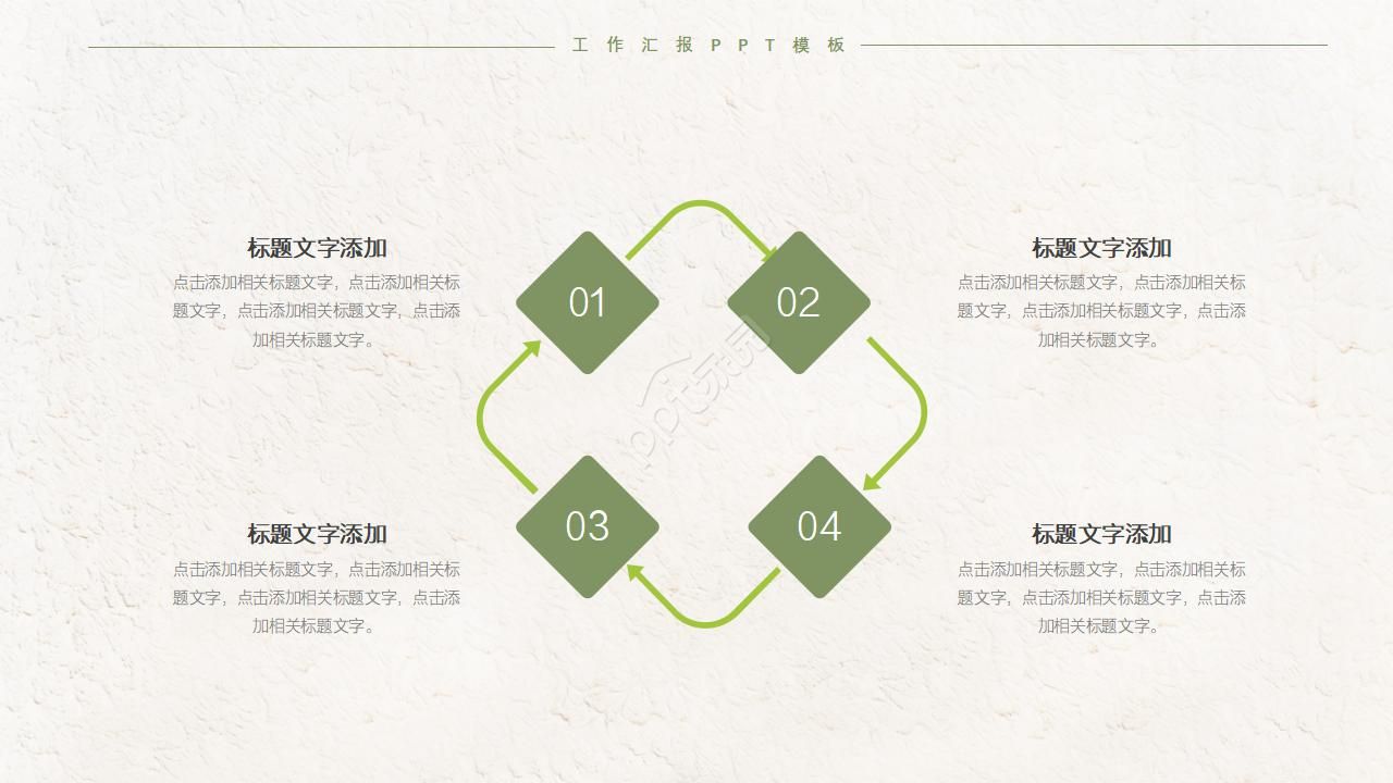 欧美古典花卉小清新ppt模板