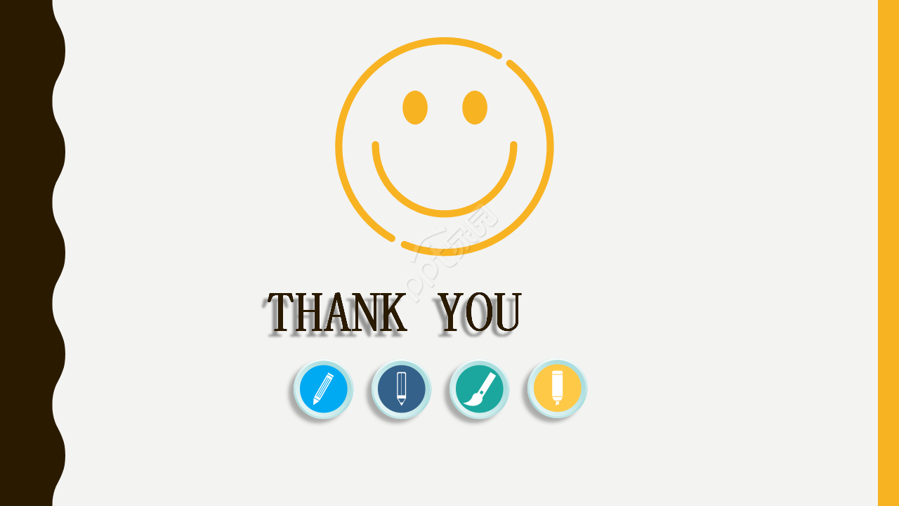 暖色笑脸商务培训ppt模板