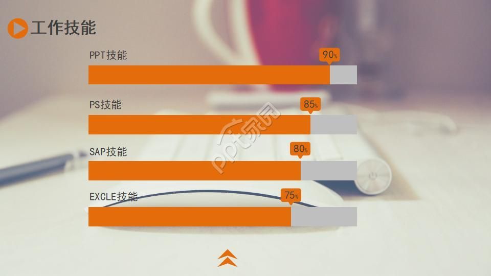 简约风个人简历求职简历PPT模板