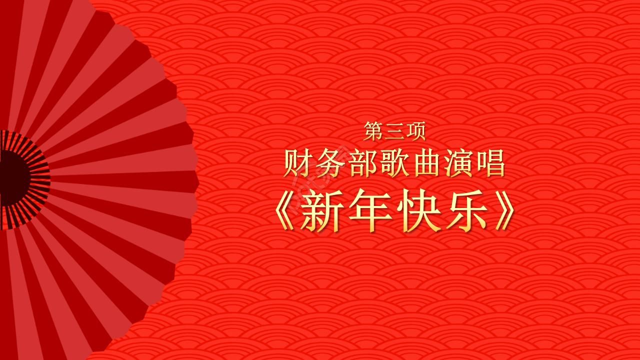 喜庆的年会庆贺ppt模板