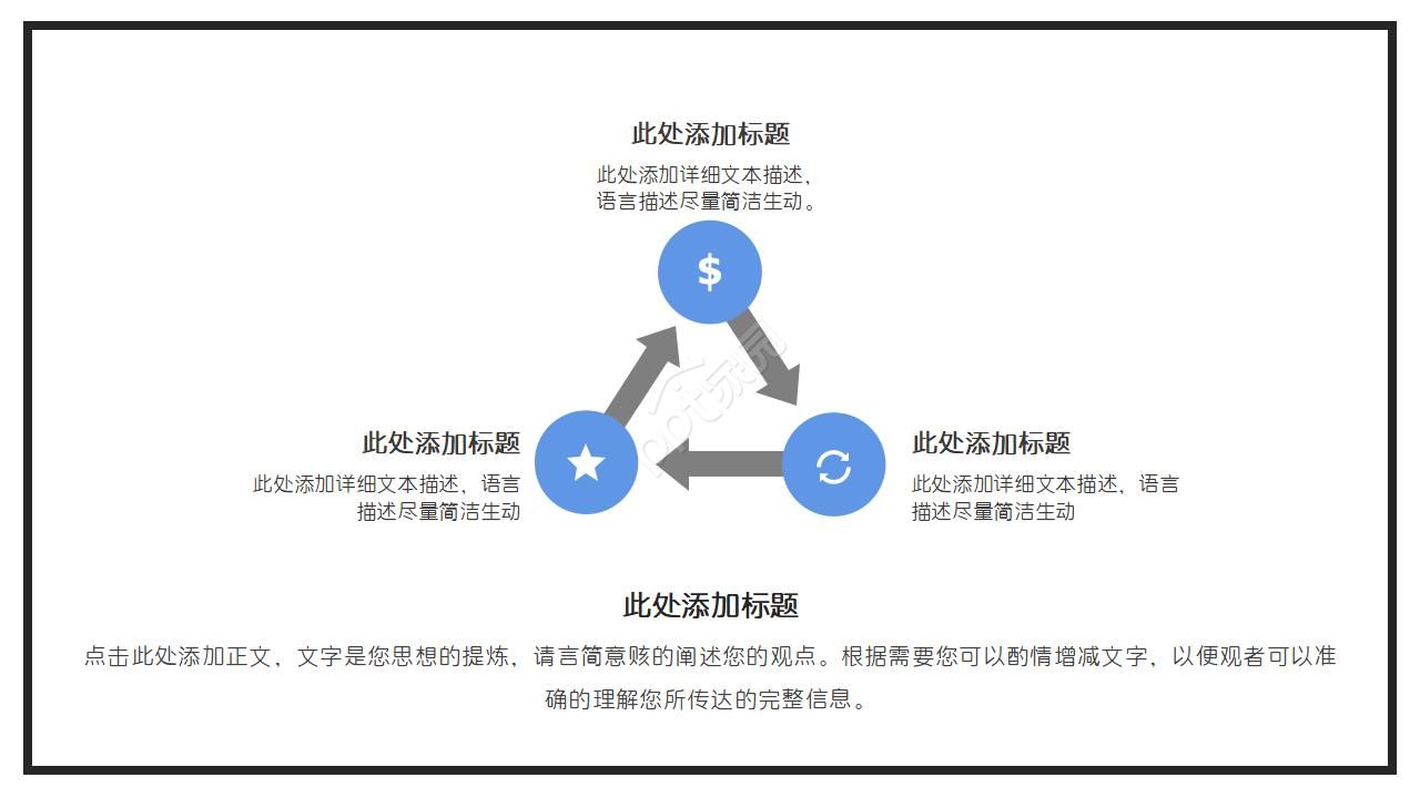 城市抽象ppt模板