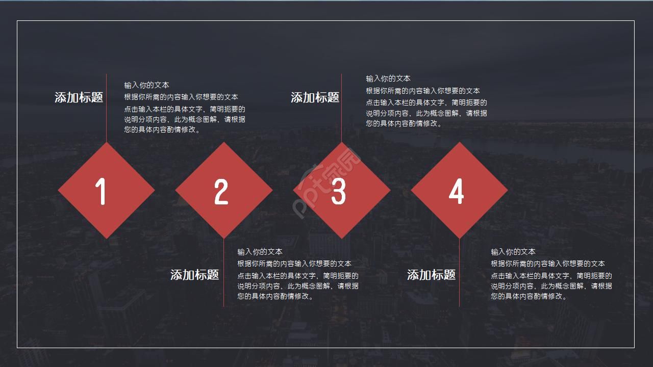 城市主题PPT模板