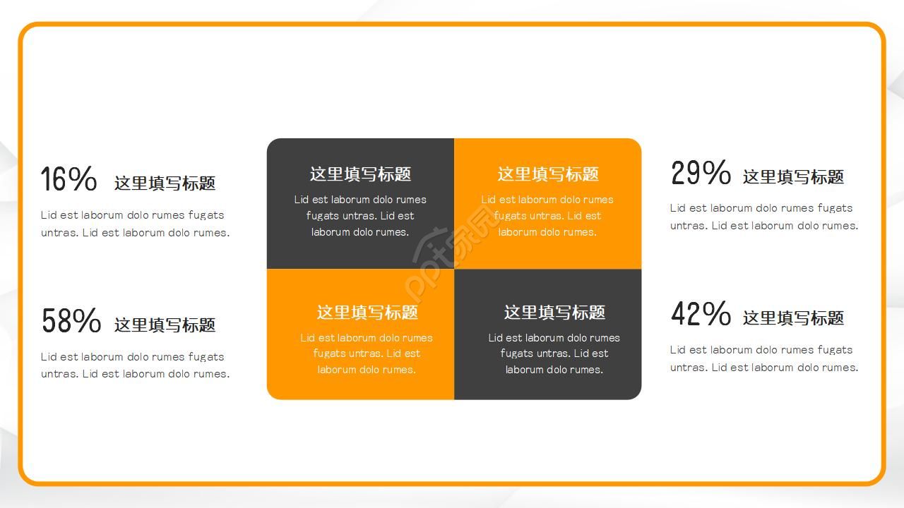 国外精美图表分析PPT模板