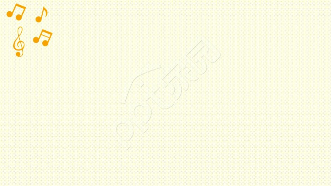 黄色音乐音符主题PPT背景图模板