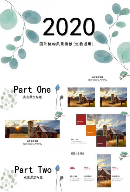 国外植物风景模板(生物适用)