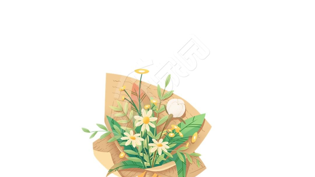 节日花卉通用PPT背景图模板