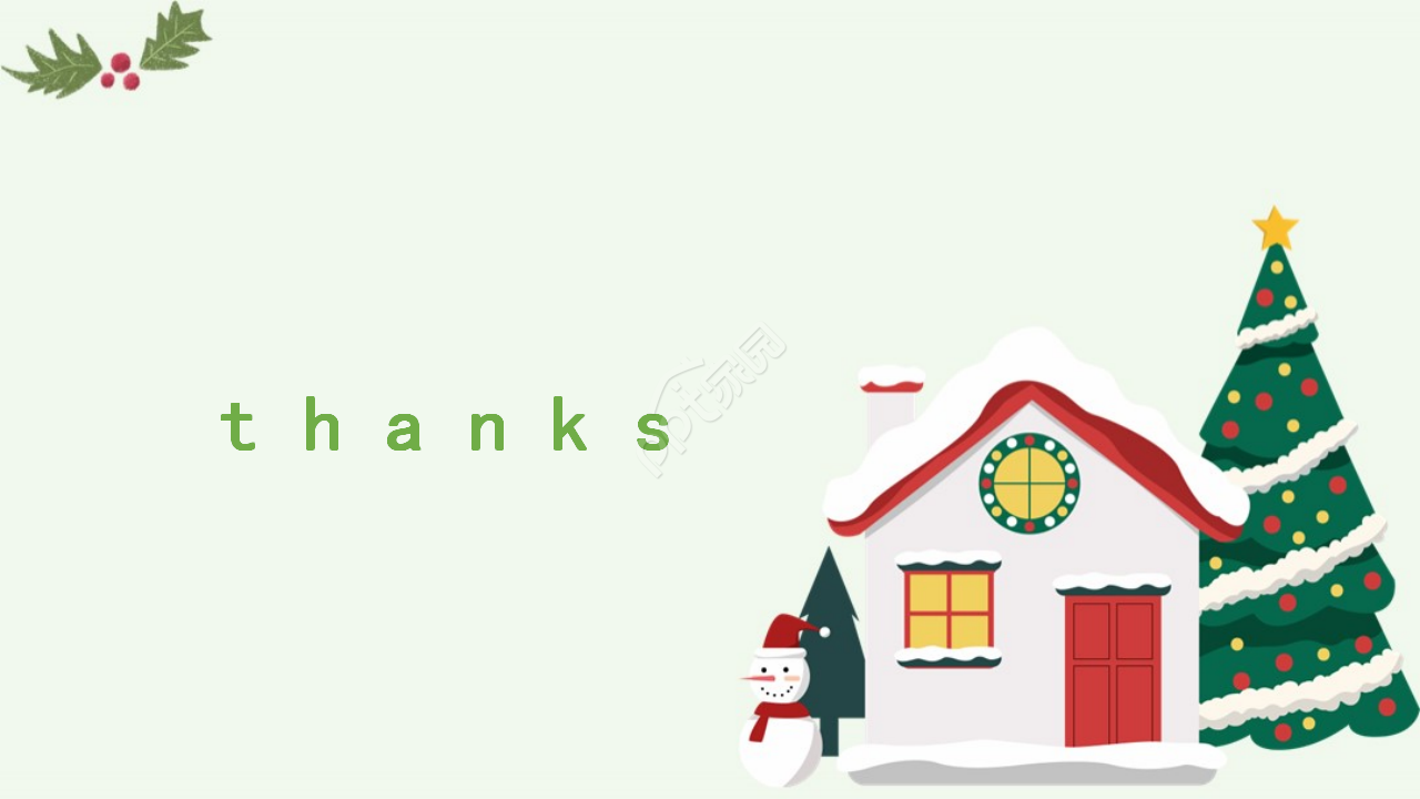 温馨的圣诞节PPT模板Christmas
