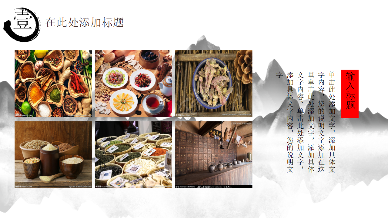 中国医药养生ppt模板