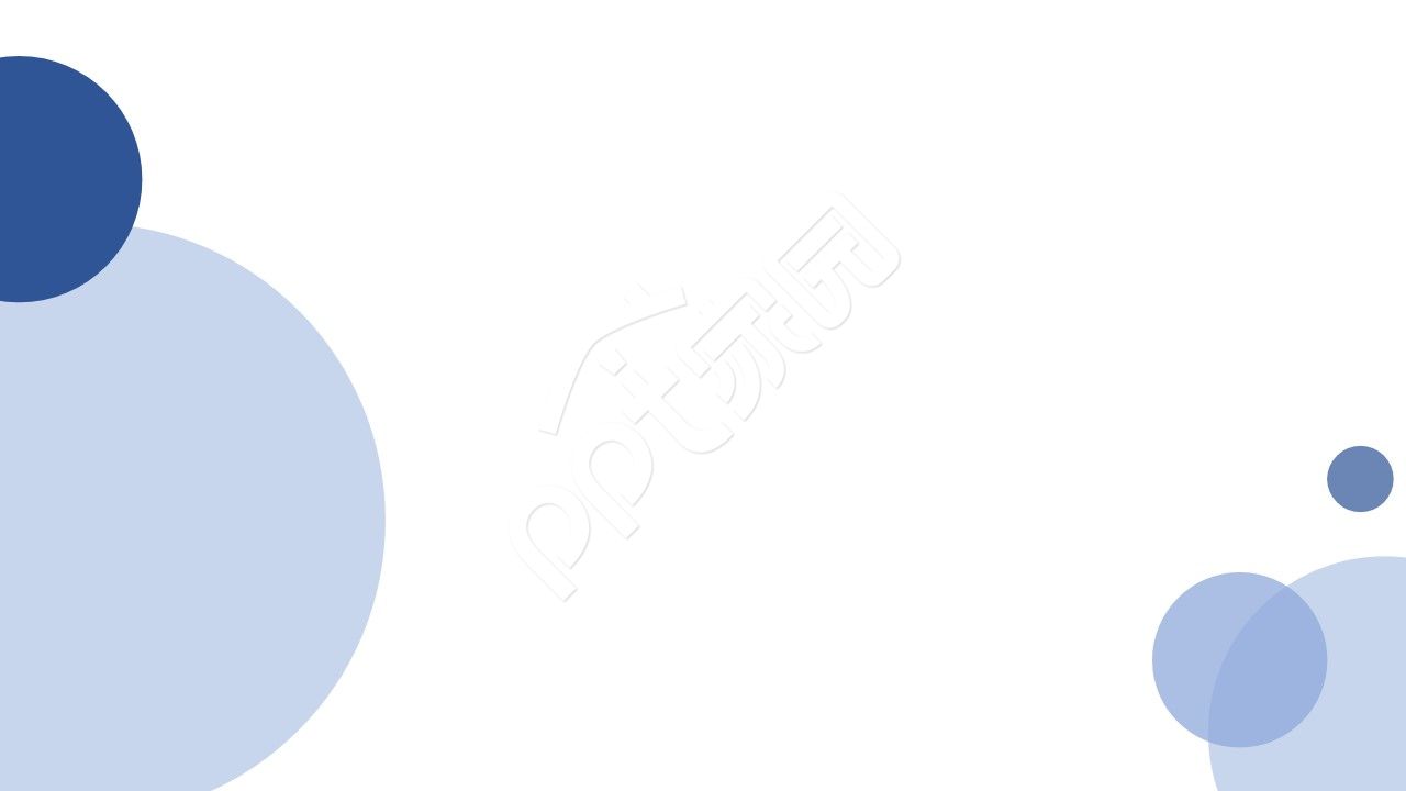 蓝色圆圈简约ppt模板背景图片