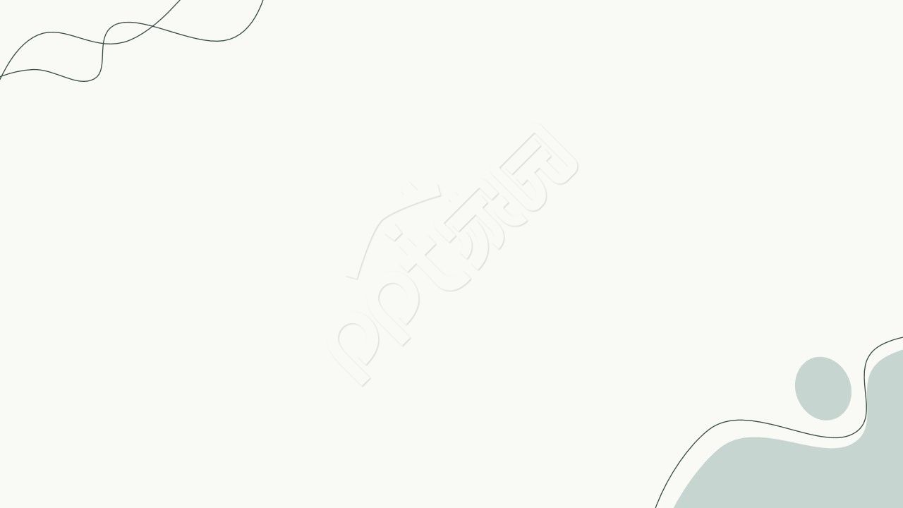 绿色简约不规则图案ppt模板背景图片