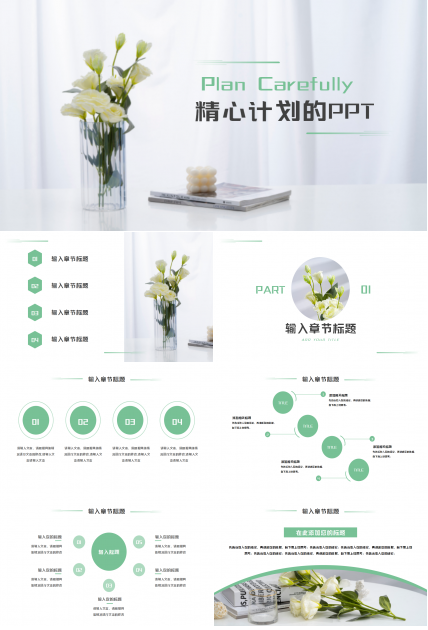 精心计划的PPT模板