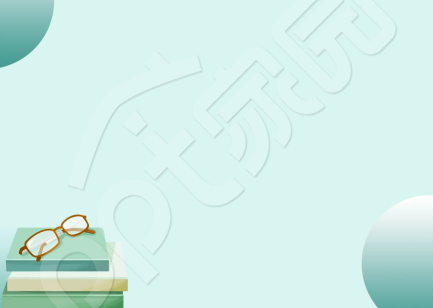 清新简约绿色PPT模板背景图片