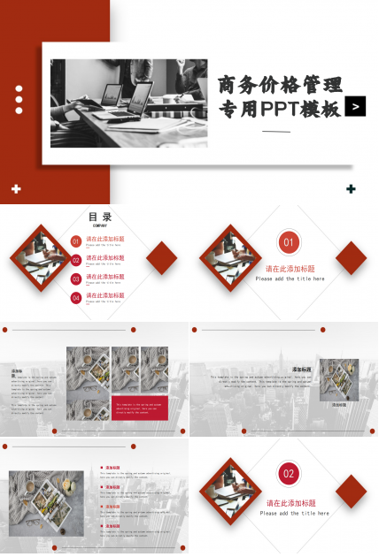 商务价格管理专用PPT模板