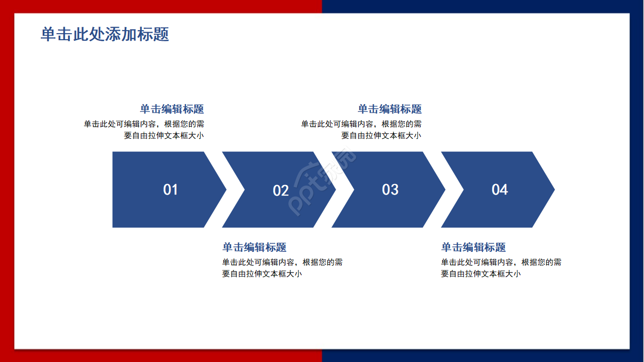 市场动态PPT模板评估指标