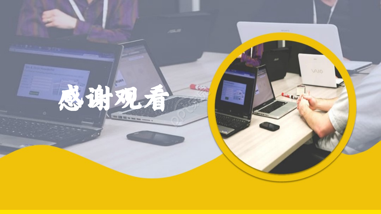 企业管理软件PPT模板之应用