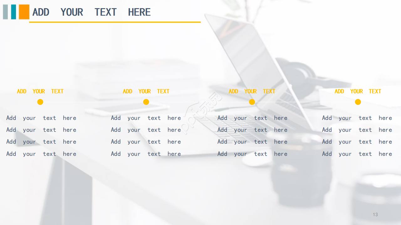 韩国风格商务PPT模版