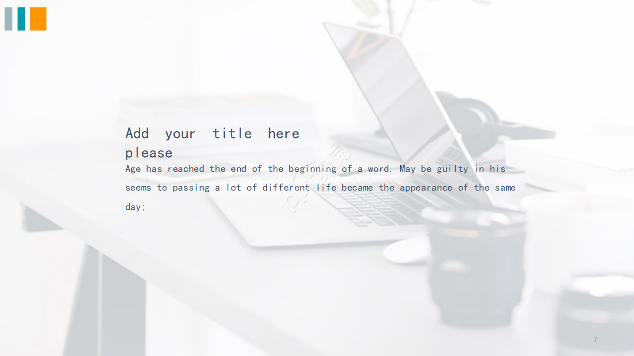 韩国风格商务PPT模版