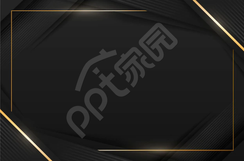黑色背景商务PPT模板背景图片
