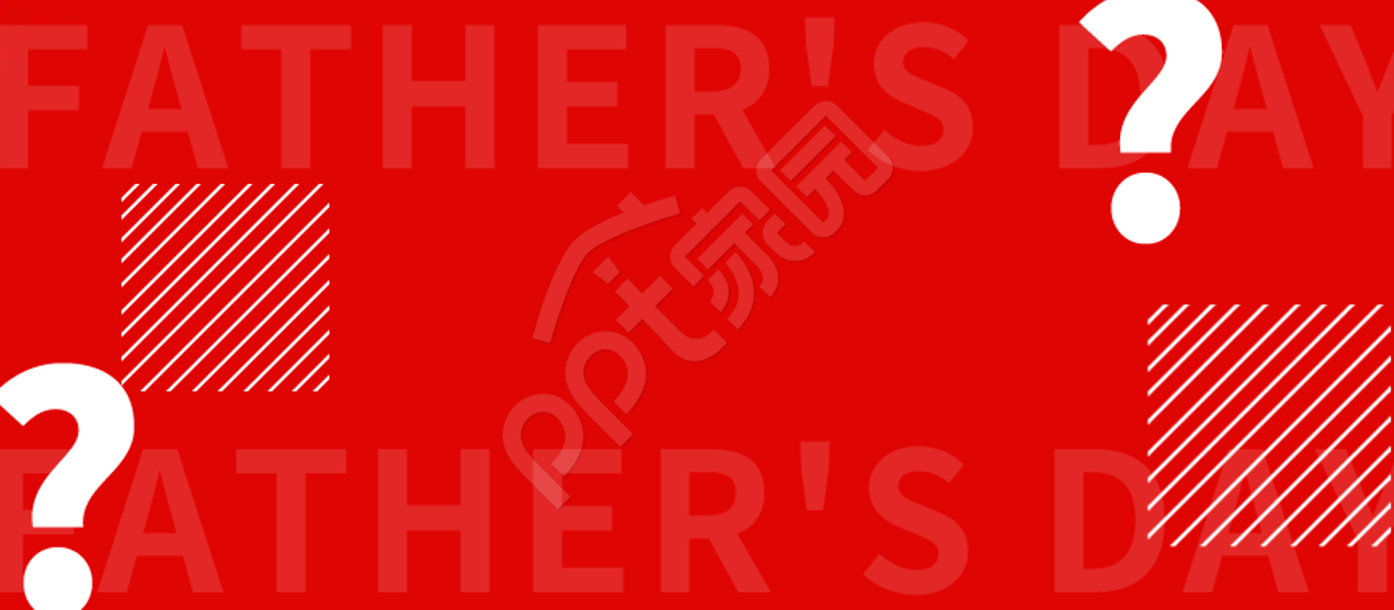 潮流直观红色PPT模板背景图片