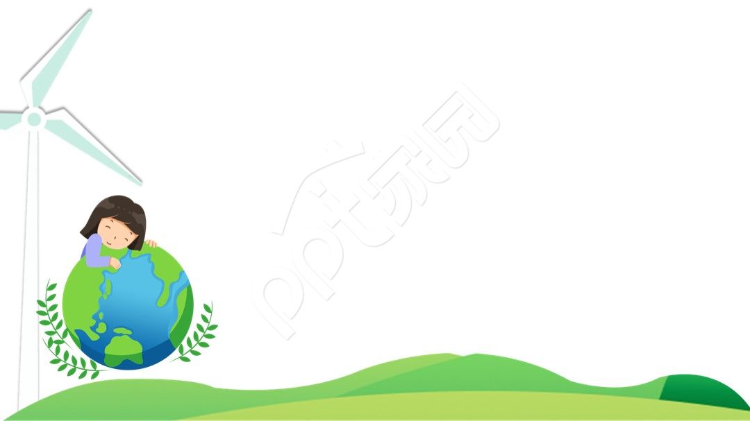 简约卡通插画ppt背景图片