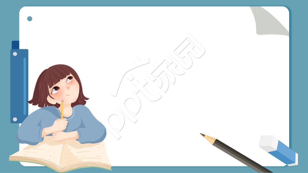 简洁手绘ppt模板背景图片