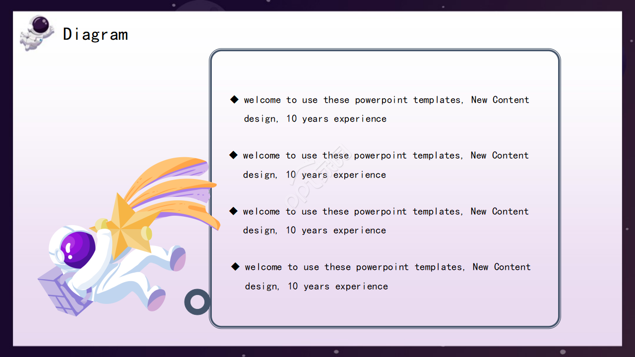 紫色深色卡通漫画风幼儿园英文教学学生课堂ppt模板
