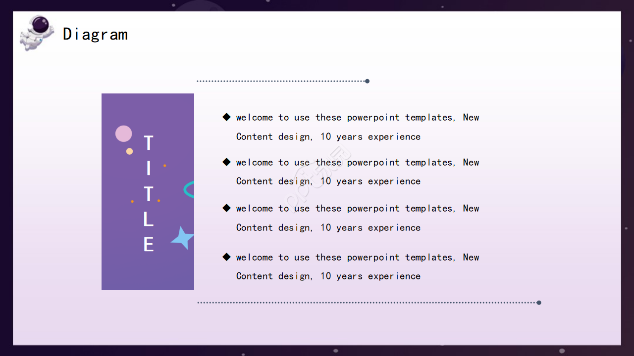 紫色深色卡通漫画风幼儿园英文教学学生课堂ppt模板