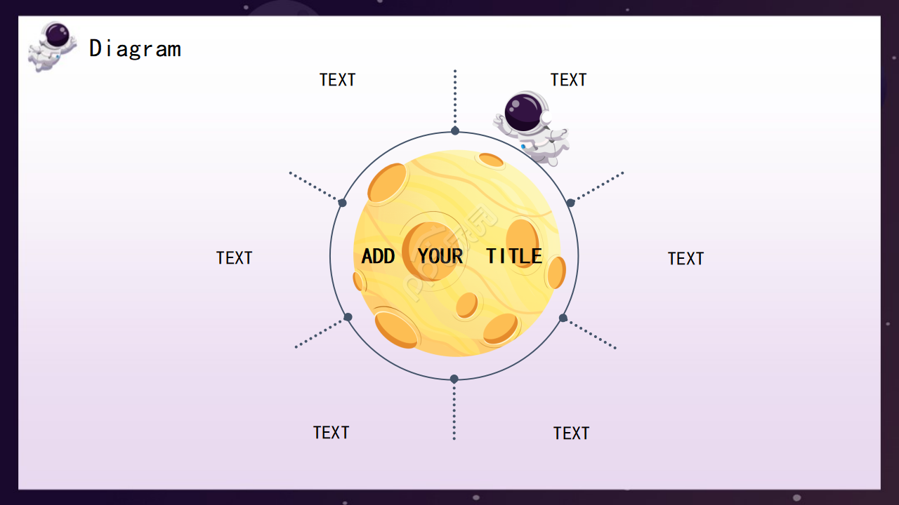 紫色深色卡通漫画风幼儿园英文教学学生课堂ppt模板