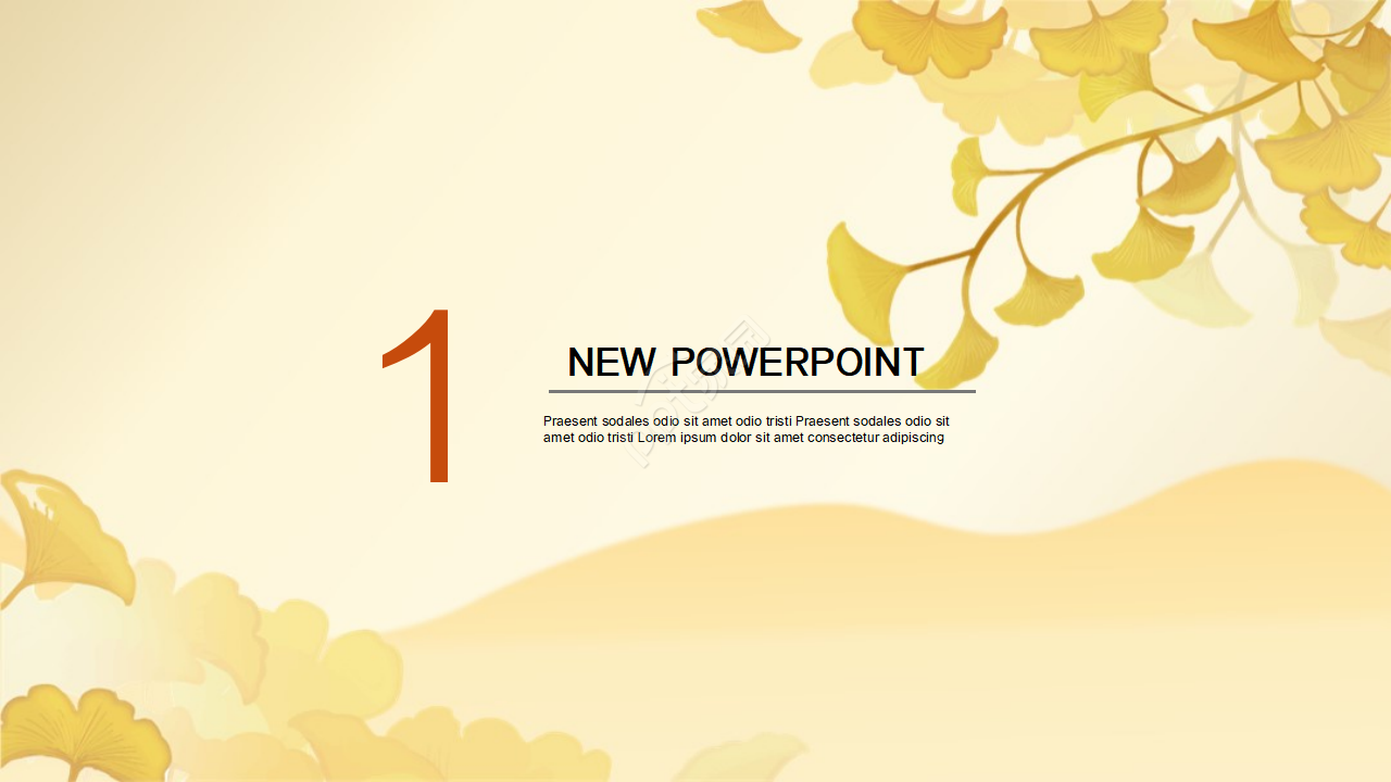 清新唯美工作PPT模板