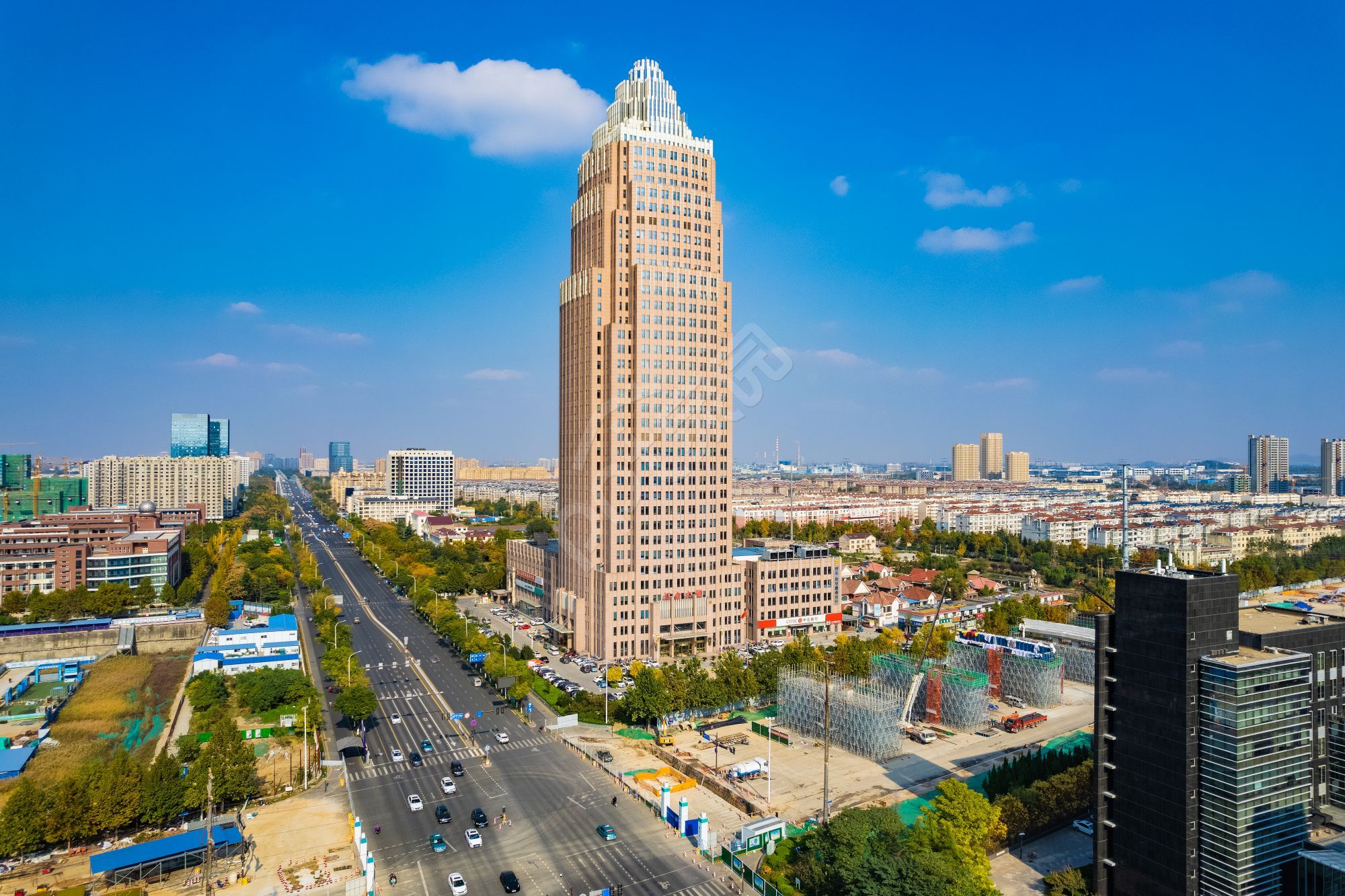 现代城市建筑高清ppt背景图片