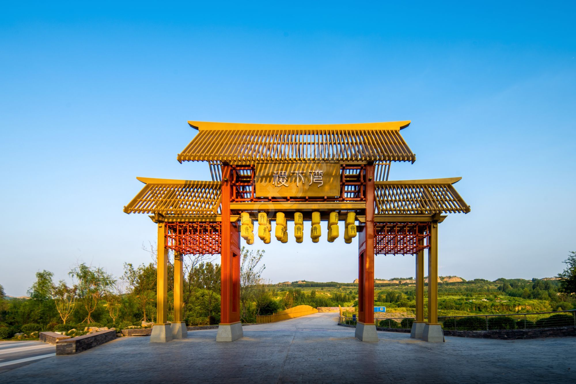 古风建筑园林风景商务PPT高清大图