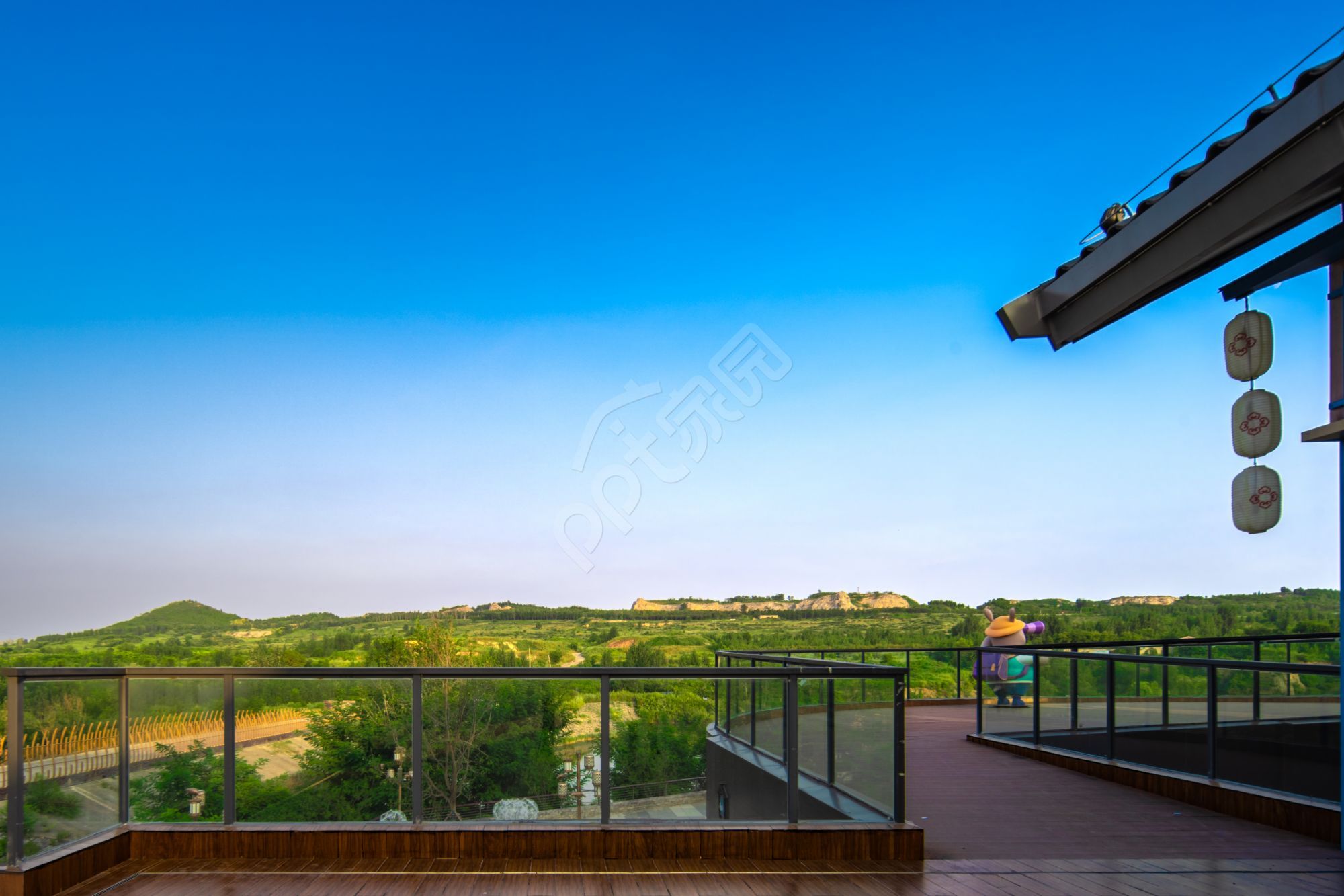 古风建筑园林风景商务PPT高清大图