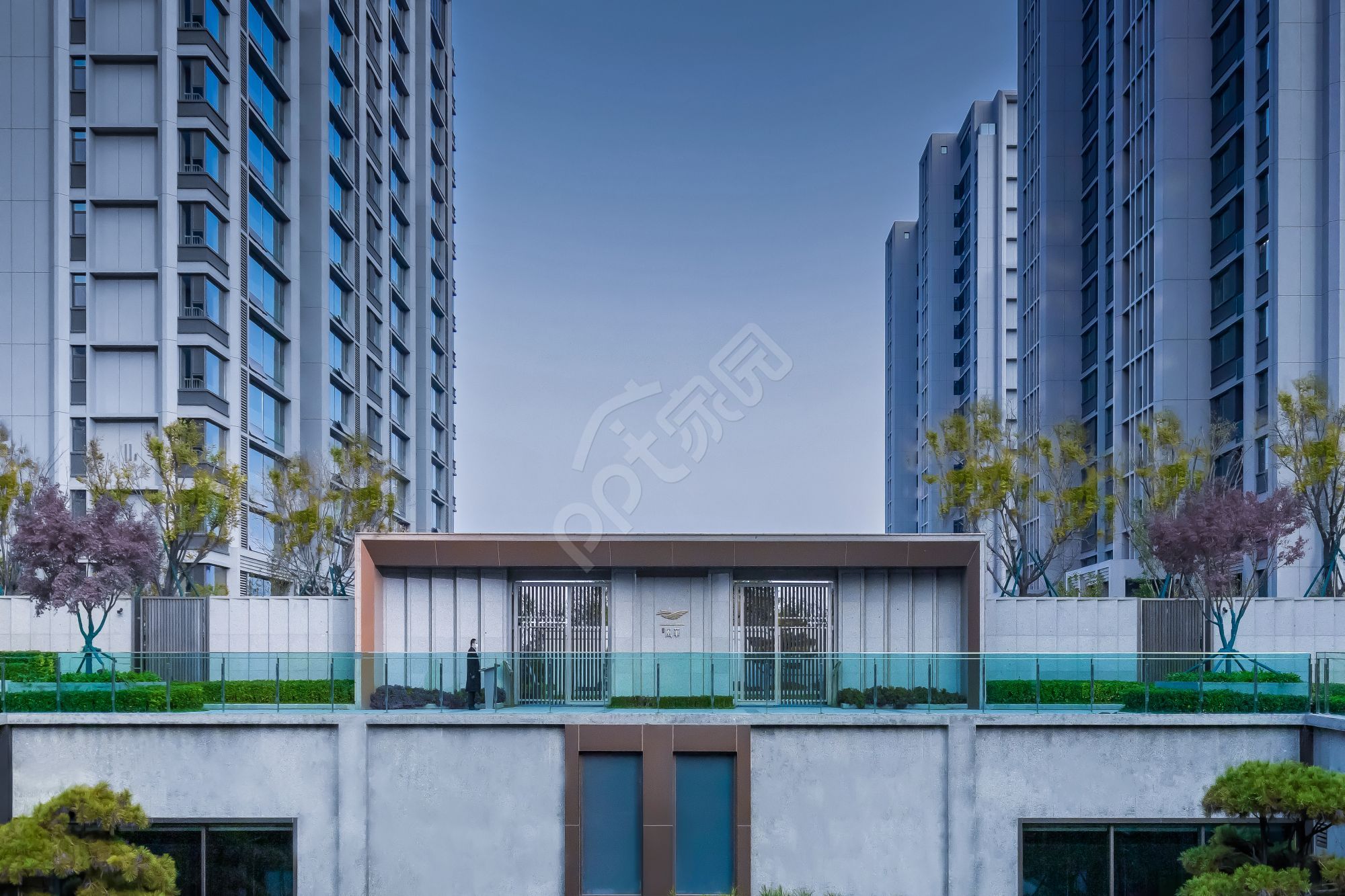 城市建筑风格高清PPT背景图片