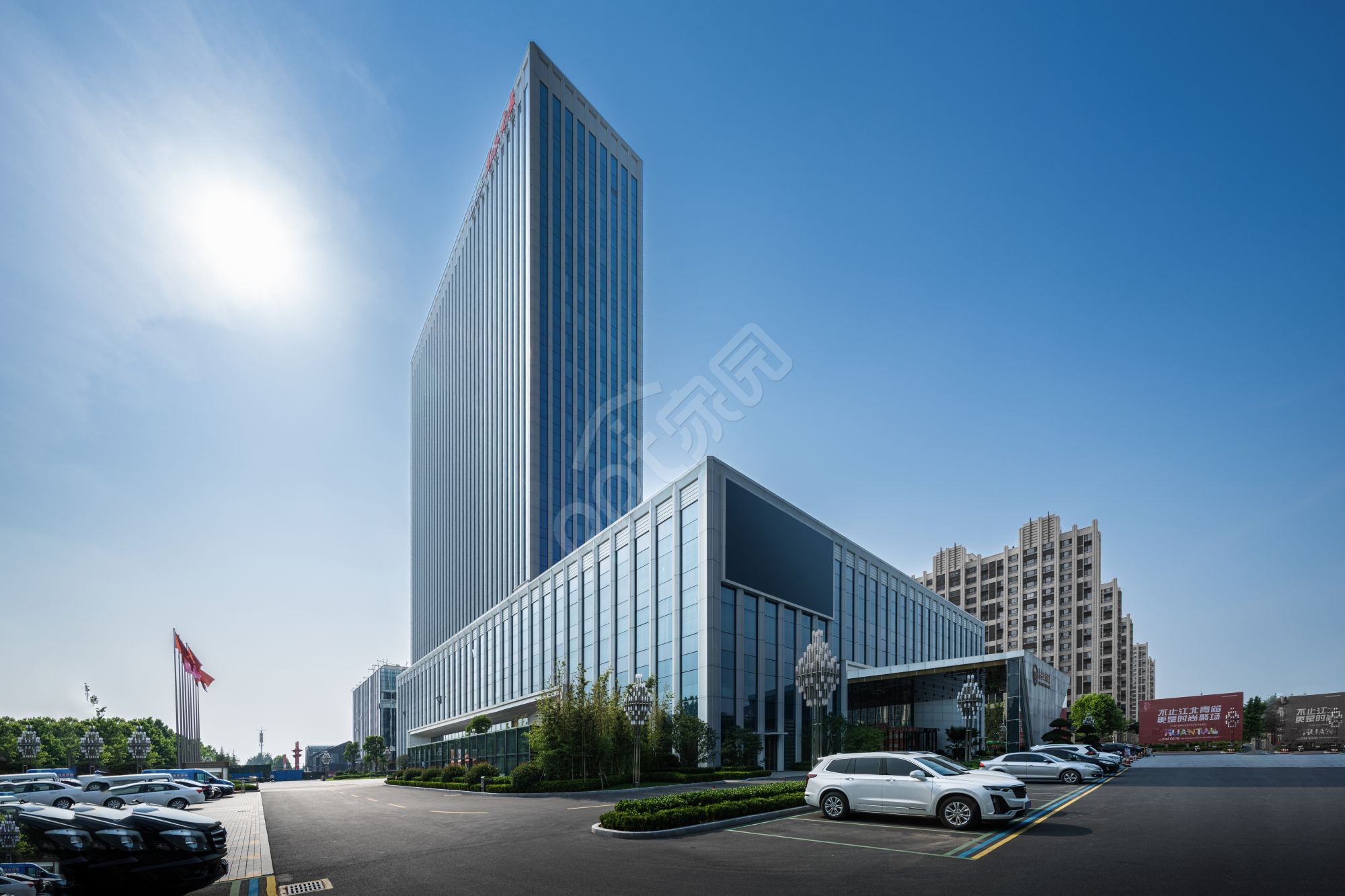 商业建筑商业建筑设计商业大厦ppt背景图片