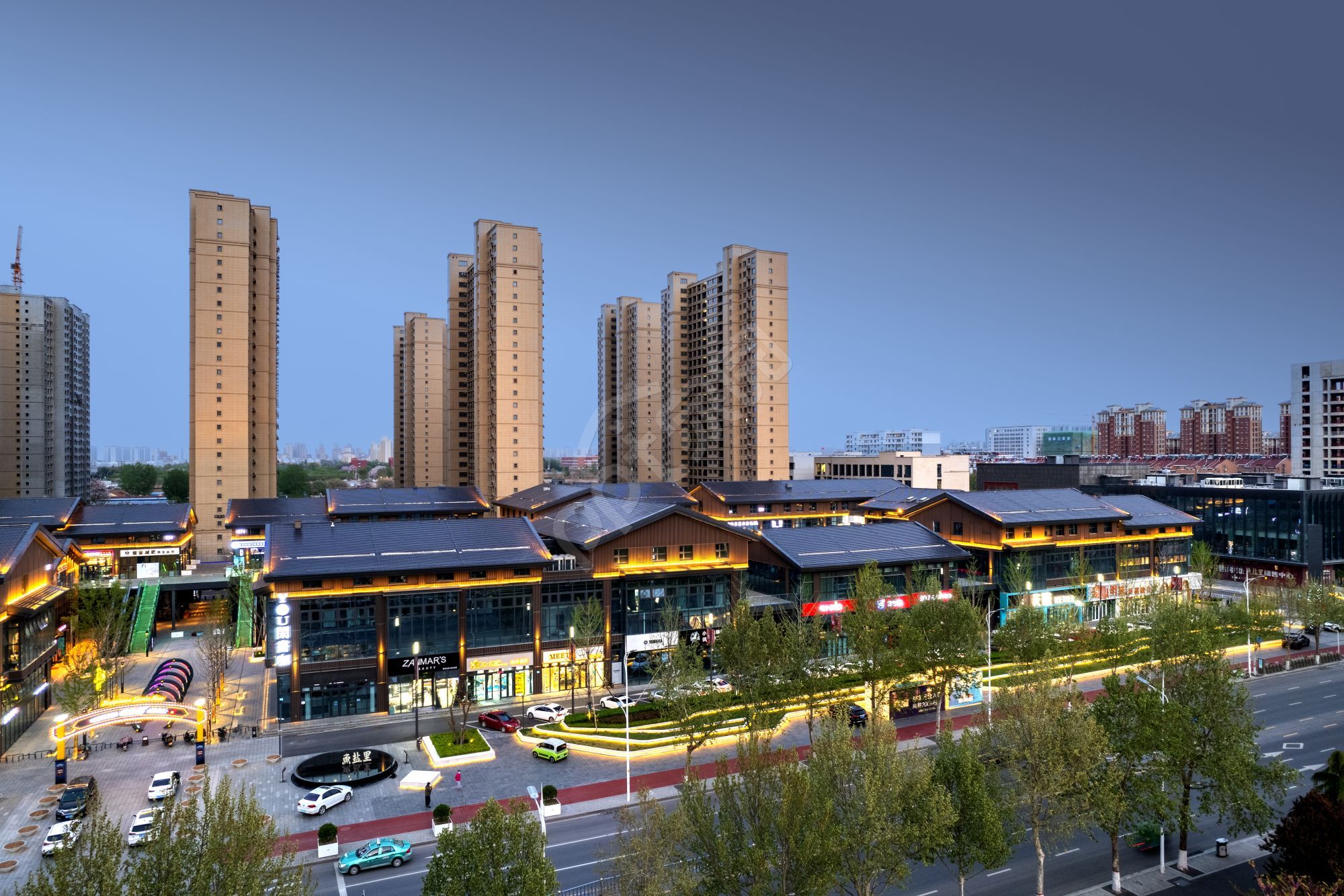 高层住宅小区规划设计智能建筑ppt背景图片