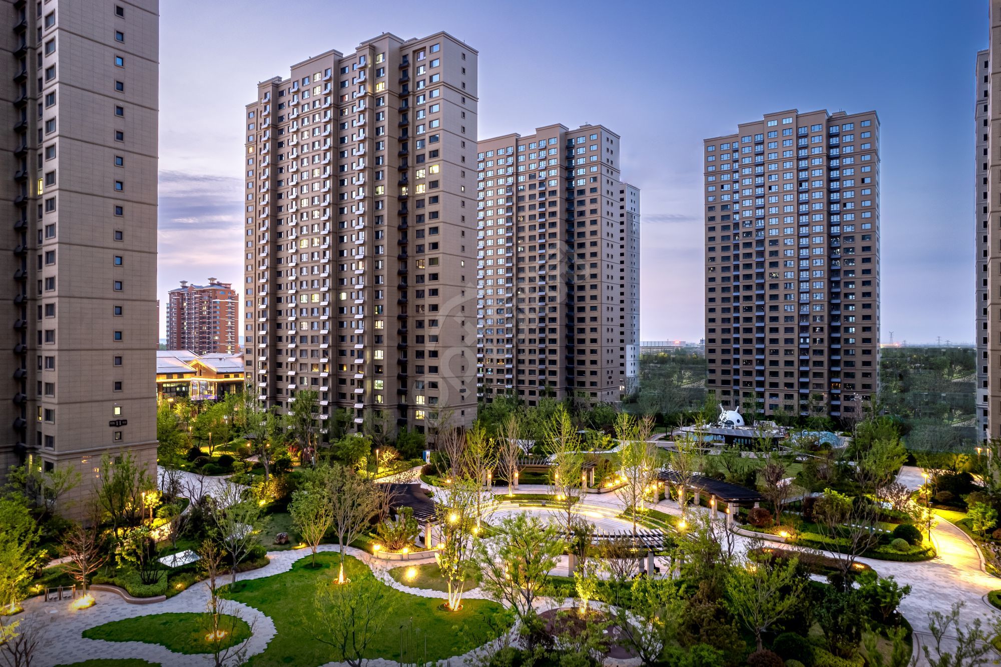住宅建筑居住建筑居住建筑ppt背景图片