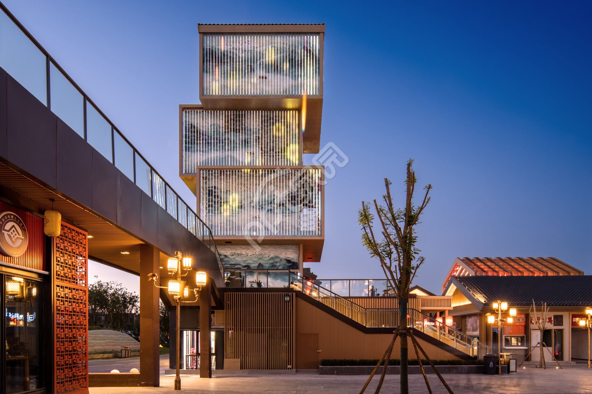 城市建筑商务风工作总结PPT背景图片