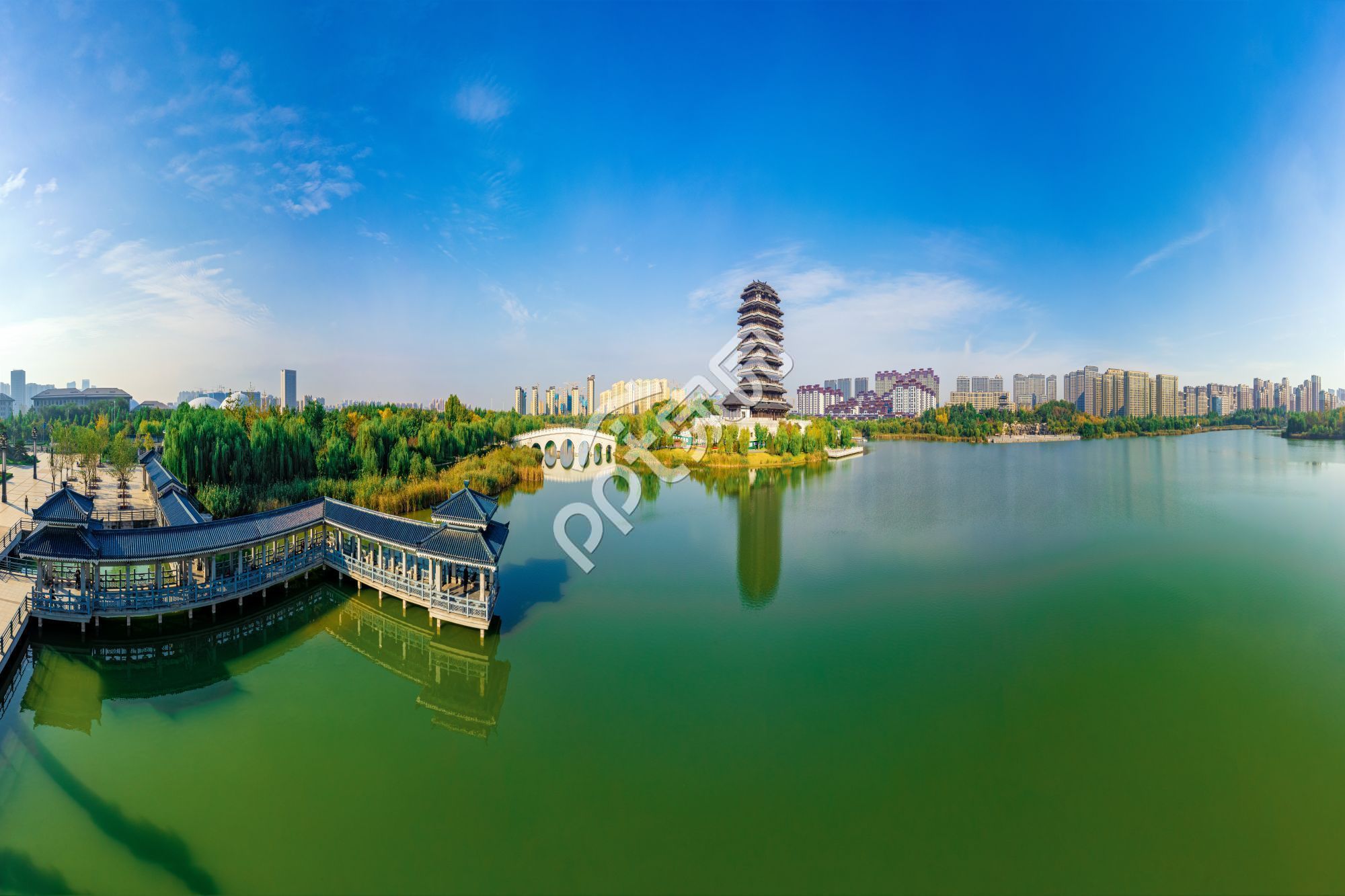 城市公园风景园林艺术高清图片