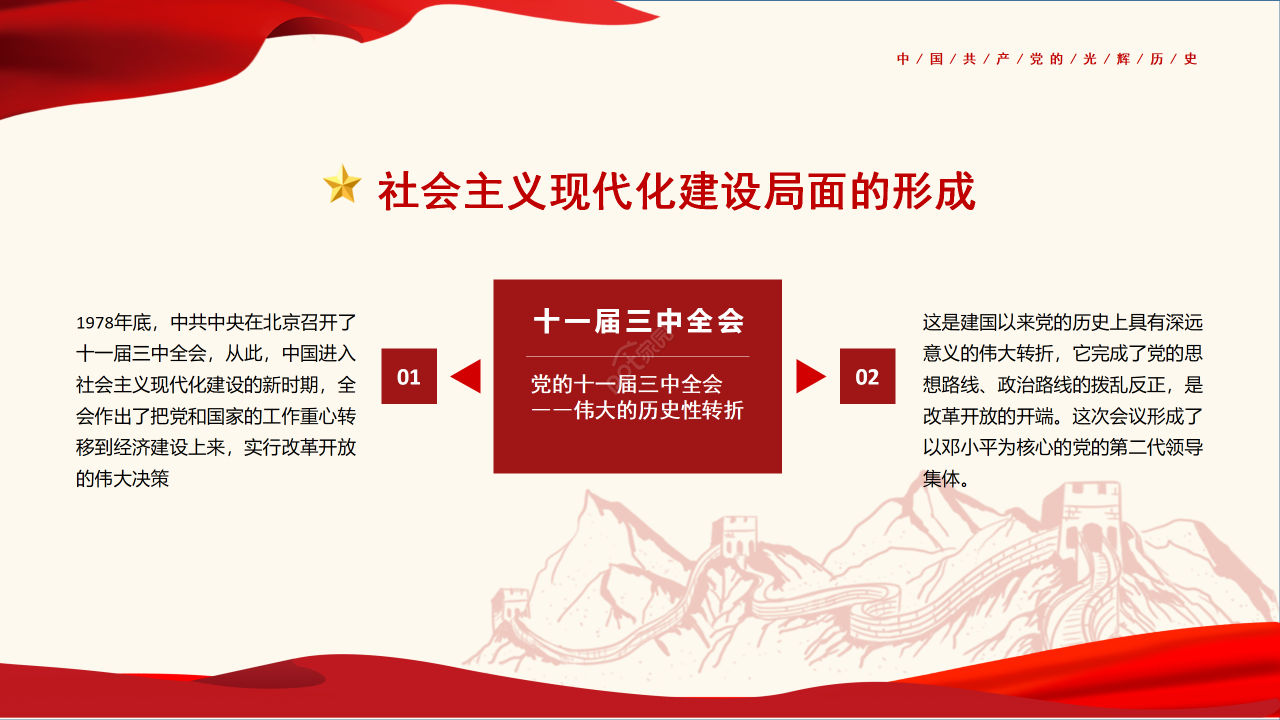 红色经典增强党性学习党史课件党课主题ppt模板