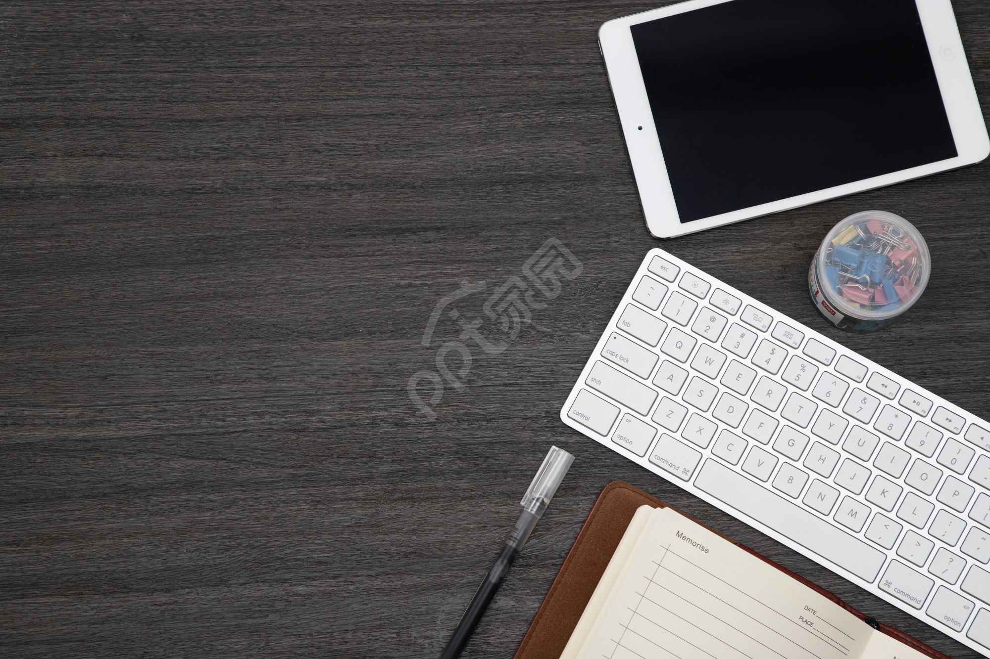 高级灰商务通用ppt模板背景图片